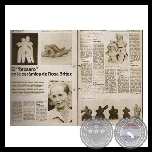 EL BROSERO EN LA CERÁMICA - ROSA BRITEZ - Texto ADRIANA ALMADA